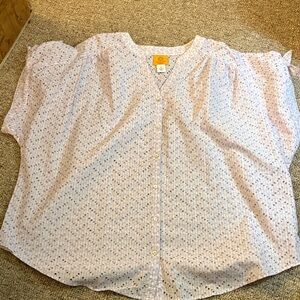 NWT Ruby Rd. Lavender Eyelet Top